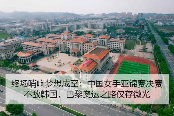 终场哨响梦想成空：中国女手亚锦赛决赛不敌韩国，巴黎奥运之路仅存微光